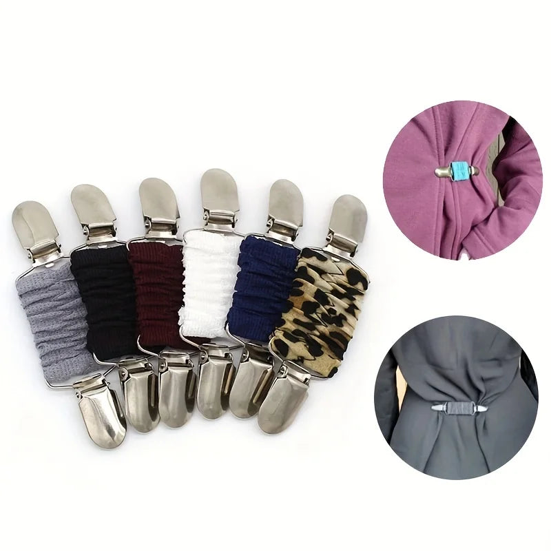 Elastic Clothes Clip Brooch Pins Sweater Shawl Cape Pins For Women Girls Clothing