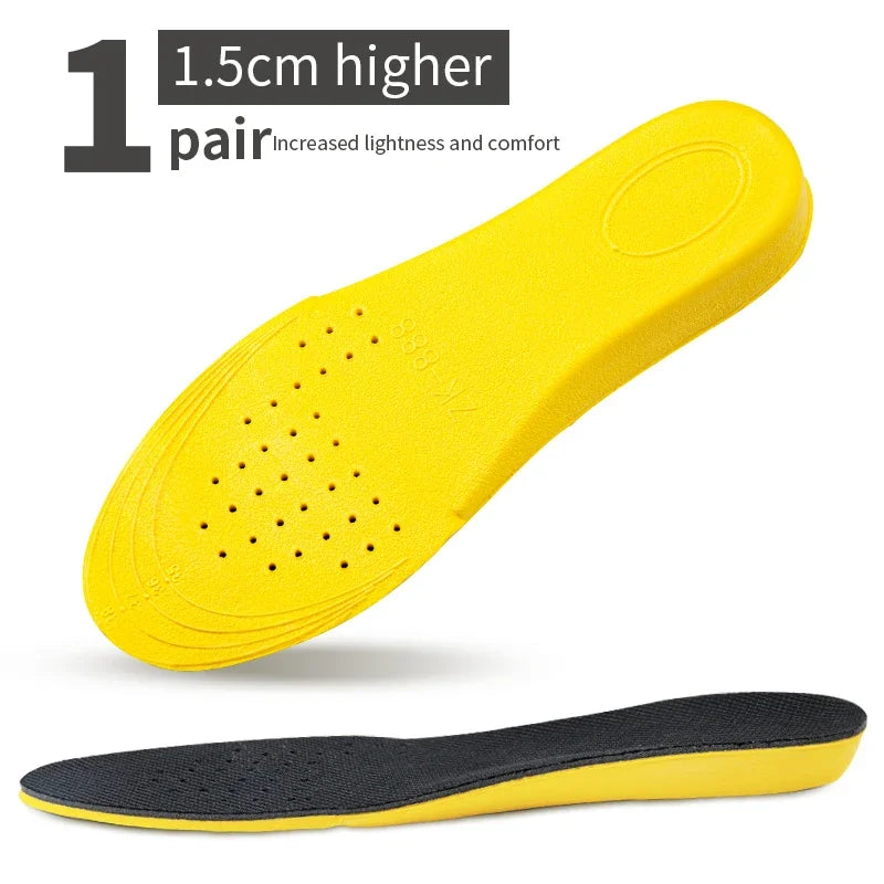 Height Increase Insoles For Men Women Invisiable Heightening Insoles Arch Support Orthopedic Insole Breathable Pads Shoe Padding