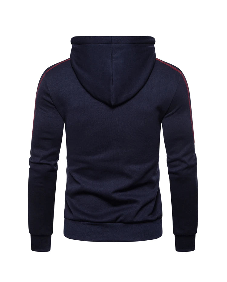 Men's Hoodie Black White Army Green Red Hooded Color Block Fleece Cool Casual Winter Clothing Apparel Hoodies Sweatshirts