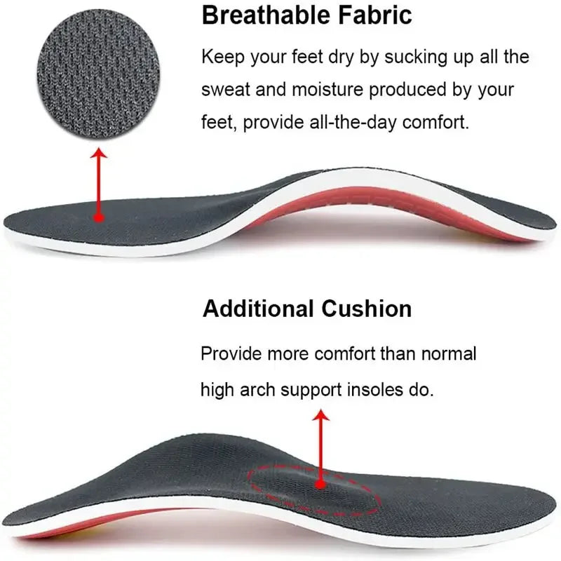 Orthopedic Insoles for Foot Sneakers Shoes Insole Men Women Arch Support Shoe Pads for Plantar fasciitis Feet Care