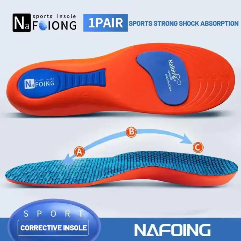 Sport Orthopedic Insoles for Feet Men Women EVA Breathable Shock Absorption Shoes Insole for Running Basketball Sport Care Pads