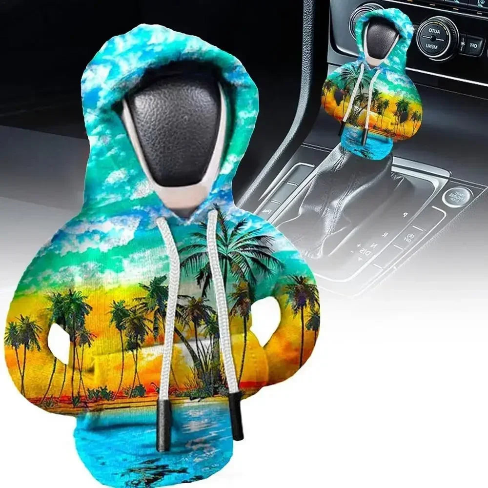 VIKEFON Car Manual Automatic Universal Shift Lever Interior Decor Gear Shift Hoodie Cover Shift Cover car Gear Handle Decoration