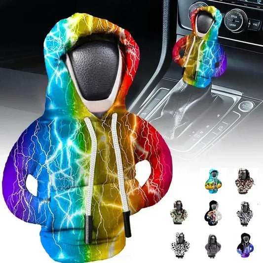 VIKEFON Car Manual Automatic Universal Shift Lever Interior Decor Gear Shift Hoodie Cover Shift Cover car Gear Handle Decoration