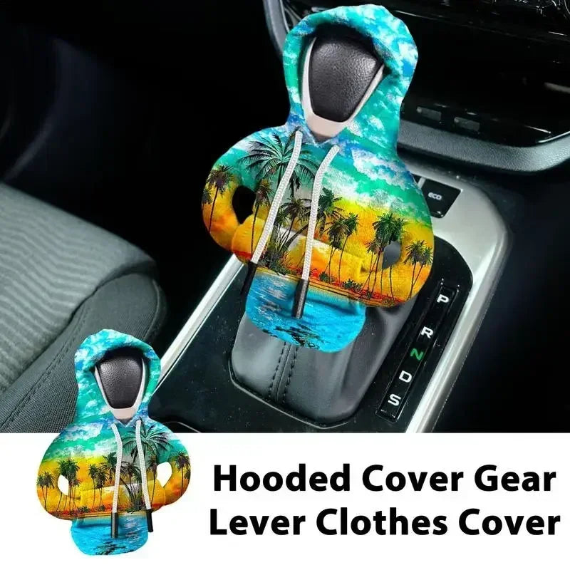 VIKEFON Car Manual Automatic Universal Shift Lever Interior Decor Gear Shift Hoodie Cover Shift Cover car Gear Handle Decoration