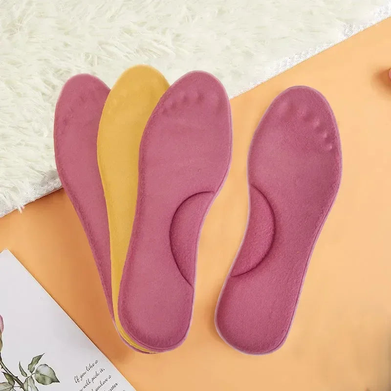 2Pairs Self Heating Insoles Thermostatic Thermal Insole Massage Memory Foam Arch Support Shoe Pad Heated Pads Winter Men Women