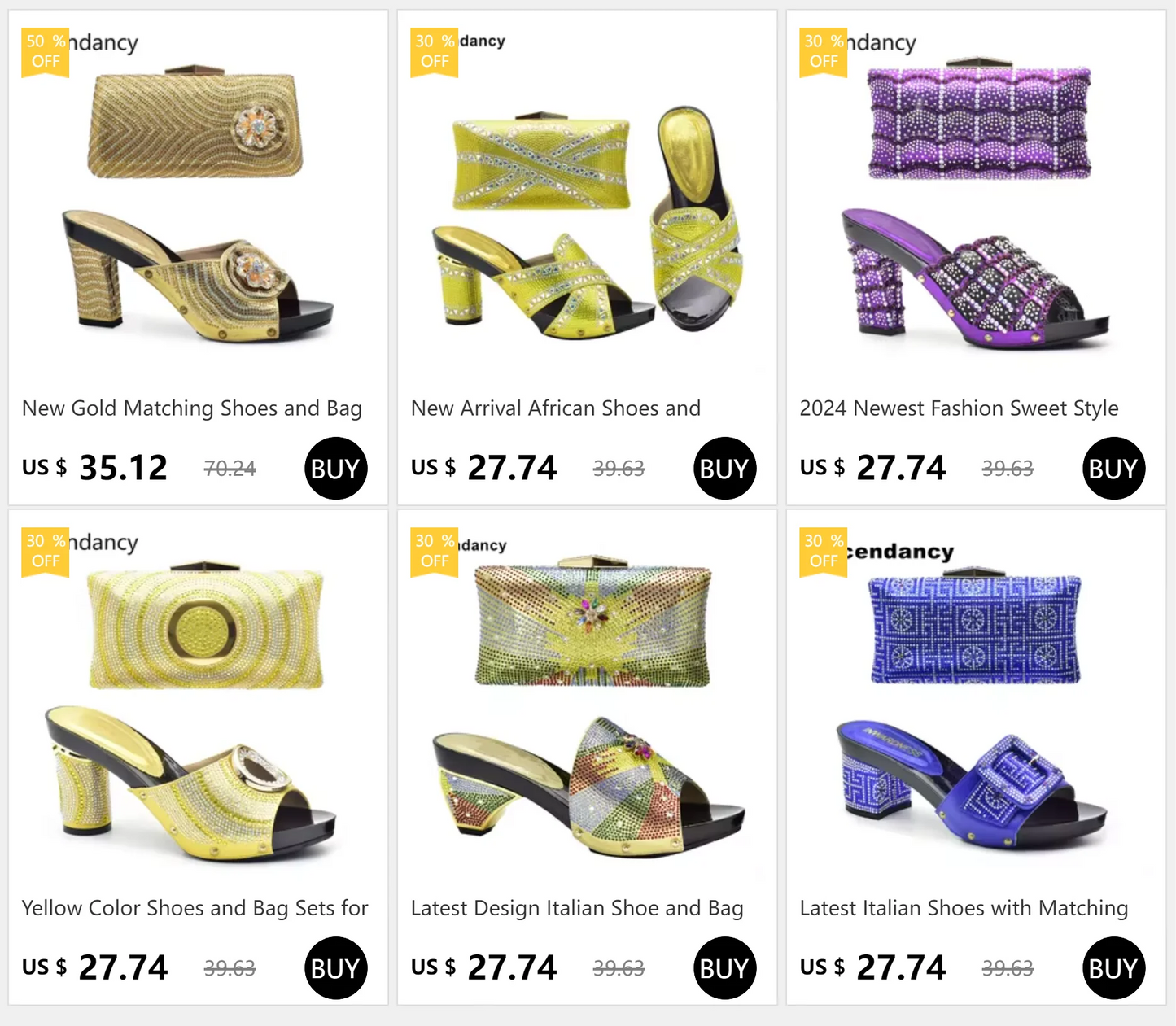 Italian Ladies Shoes and Bags To Match Set Decorated with Rhinestone Plus Size Shoes Women Heel Women Shoes and Bag Set In Italy