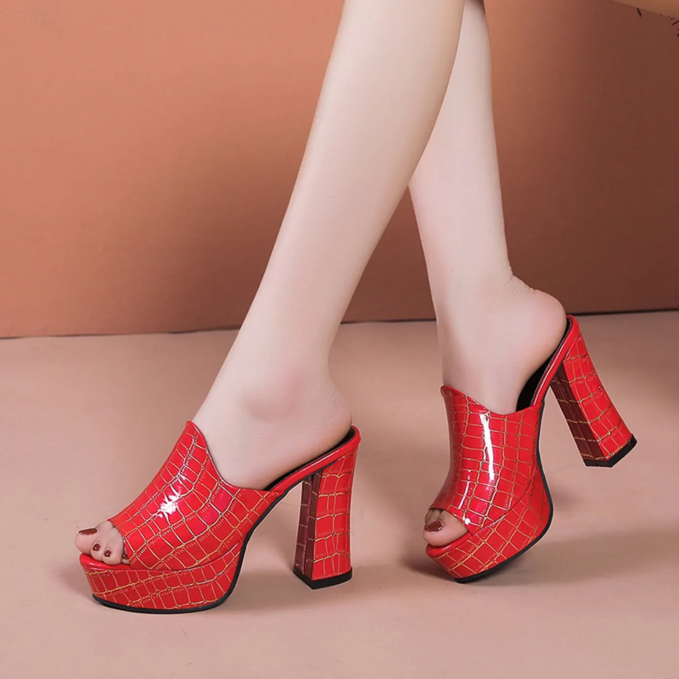 Platform Slippers Women Sandals Summer High Heels Women Shoes Slides Designer Slippers Party Pumps Ladies Shoes Zapatos De Mujer