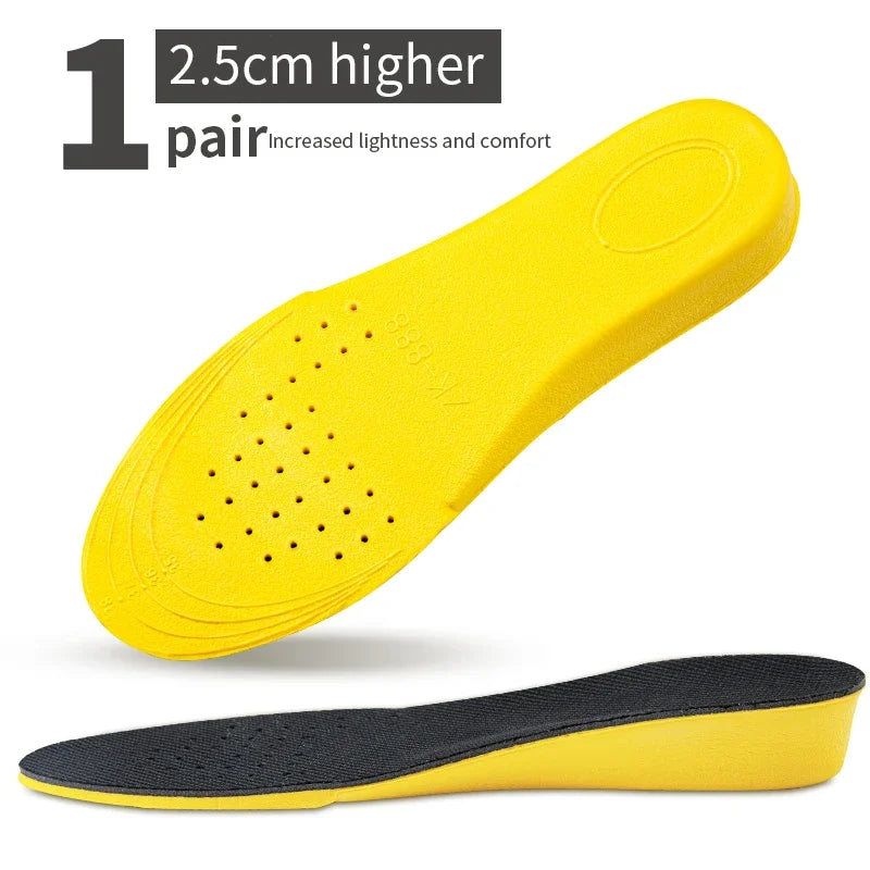 Height Increase Insoles For Men Women Invisiable Heightening Insoles Arch Support Orthopedic Insole Breathable Pads Shoe Padding