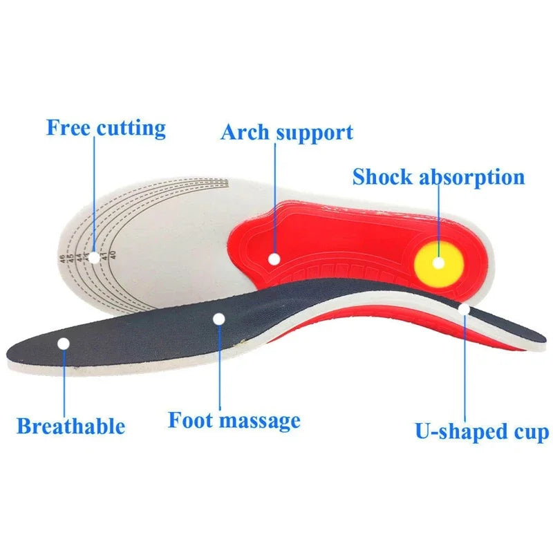 Orthopedic Insoles for Foot Sneakers Shoes Insole Men Women Arch Support Shoe Pads for Plantar fasciitis Feet Care