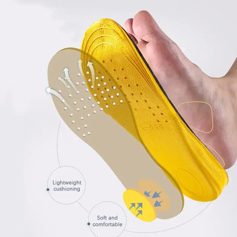 Height Increase Insoles For Men Women Invisiable Heightening Insoles Arch Support Orthopedic Insole Breathable Pads Shoe Padding