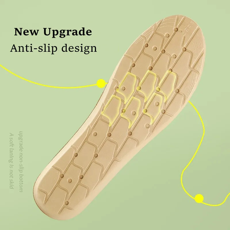 Foot Acupressure Insole Men Women Soft Breathable Sports Cushion Inserts Sweat-absorbing Deodorant Orthopedic Shoe Sole