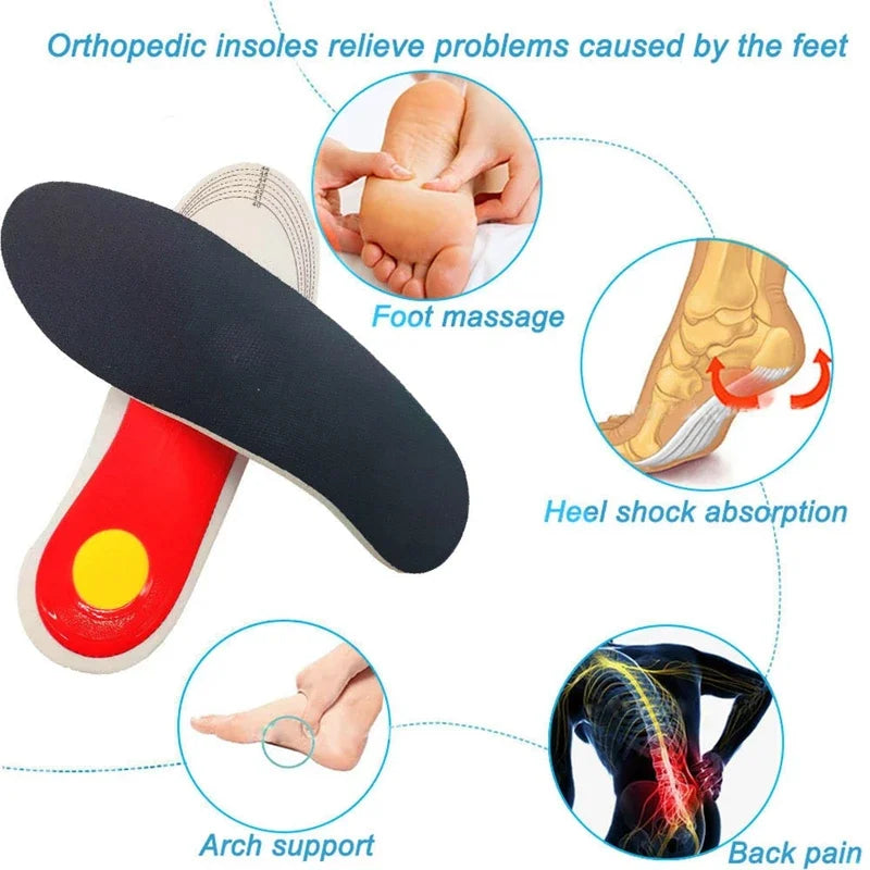 Orthopedic Insoles for Foot Sneakers Shoes Insole Men Women Arch Support Shoe Pads for Plantar fasciitis Feet Care