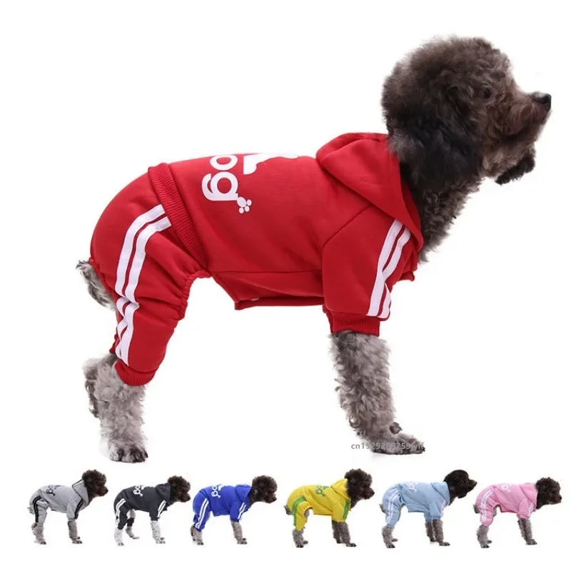 Winter Pet Clothes Dogs Hoodies Jumpsuit Warm Sweatshirt for Small Medium Large Dogs Jacket Clothing Pet Costume Dogs Clothes